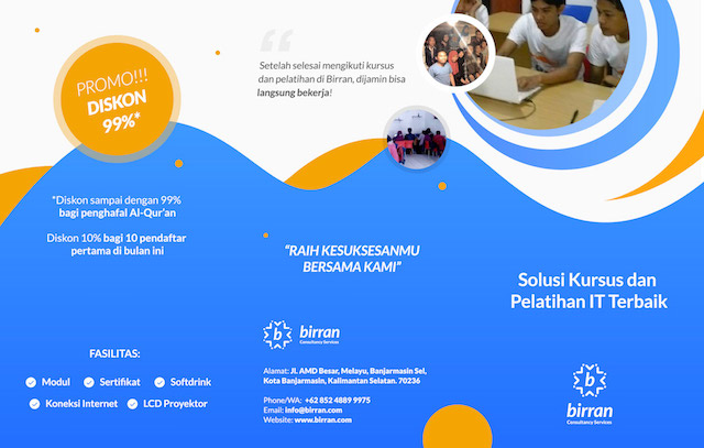 Kursus dan Pelatihan IT Banjarmasin Kalimantan Selatan